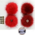 thumbnail image 3 of Bola de pompón grande Sonducket para sombreros Bufandas guantes Bolsas Accesorios de disfraces Negro, 3 of 6