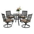 thumbnail image 7 of Sophia & William Outdoor Metal Round Dining Table for 4 Chairs, 7 of 7