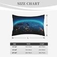 thumbnail image 4 of Sikiie Planet Earth Print Plush Pillow Cover, Wrinkle-proof and Stain-resistant Pillow Protector without Pillow Core, Home Decoration-20"x30", 4 of 6