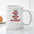 thumbnail image 3 of CafePress - The Man The Myth The Actuary Mugs - 11 oz Ceramic Mug - Novelty Coffee Tea Cup, 3 of 4