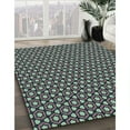 thumbnail image 3 of Ahgly Company Machine Washable Indoor Square Transitional Dark Sea Green Area Rugs, 6' Square, 3 of 7
