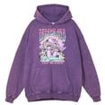 thumbnail image 4 of Sudadera con capucha retro desgastada Dreamland Enjoy The Moment para hombre, ropa deportiva de moda, 100 % algodón, ropa cálida, sudadera informal holgada, 4 of 5