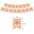 thumbnail image 1 of Stay Groovy Disposable Tableware Set Paper Banner Straws For Bohemian Hippie Groovy Happy Birthday Party Decoration Supplies, 1 of 4