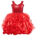 thumbnail image 4 of Halloween Dresss for Girls, Girls Sequin Party Dress Pleated A-Line Tank Top Sparkly Glitter Outfit for Wedding Birthday Evening Celebration Ages 2-12, Halloween Gifts, 4 of 4
