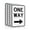 Black White, variant on Faittoo One Way Sign with Right Arrow, 18x12 Inches Engineer Grade Reflective Rust Free Aluminum Sign