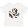 thumbnail image 3 of Inktastic Cute Teddy Bear Pilot in Airplane Boys or Girls Baby T-Shirt, 3 of 5