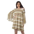 thumbnail image 1 of Moomaya Robe d'Été Dénudée pour Femmes, Robe de Plage en Coton avec Manches Cloche - S, 1 of 5