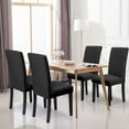 thumbnail image 3 of Juego de 4 fundas para sillas de comedor, ajuste elástico, extraíble, lavable, corta, para comedor, hotel, ceremonia, banquete, boda Xemadio 2034662-3, 3 of 9