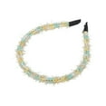 thumbnail image 4 of Unique Bargains 1 Pc Headband Gold Thread Yarn Hair Accessories for Women Yellow Green, 4 of 5