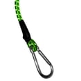 thumbnail image 4 of 2PK 30" carabiner round bungee with reflective lines green color High elasticity Bungee cord-Multiple use- Perfect for Camping Cargo tie down, 4 of 7