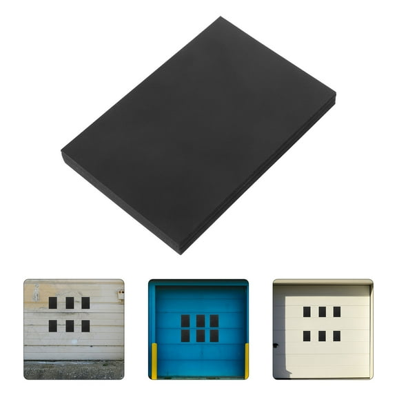 BESTYASH 16-Piece Set with Black PVC Covers for Garage and Window Enhancement