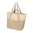 thumbnail image 2 of Bolsa de playa Bag Oxford tela para un solo hombro para trabajo Festival de música de piscina de gimnasio Beige, 2 of 8