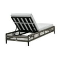 thumbnail image 4 of Felicia Outdoor Patio Adjustable Chaise Lounge Chair in Aluminum with Grey Rope and Cushions, 4 of 10