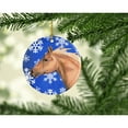 thumbnail image 2 of Carolines Treasures SB3145CO1 Horse Winter Snowflakes Holiday Ceramic Ornament 3 in multicolor, 2 of 3