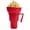 Red, variant on 2 in 1 Snack and Drink Cup - Leakproof Tumbler with Snack Compartment, 32 Oz Bowl and Drink Cups Combo on Top with a Spill-Proof Lid, Stadium Tumbler with Snack Bowl and Straw