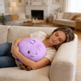 thumbnail image 4 of Dumpling Plush Pillow with Cute Features,11Inches Cute Food Soup Stuffed Plush,Funny Food Toy Gifts for Alls(Purple), 4 of 7
