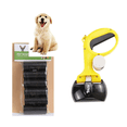thumbnail image 1 of Recogedor de excrementos para perros QUETOi, recogedor con bolsa plegable para perros/gatos, para uso en interiores y exteriores, color negro., 1 of 5