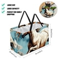 thumbnail image 2 of Horse Foldable Reusable Large Capacity Oxford Cloth Storage Bin, Laundry Basket, 2 of 7