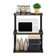 thumbnail image 4 of Pemberly Row Turn-N-Tube 3-Tier Toolless Kitchen Shelf in Columbia Walnut/Black, 4 of 6