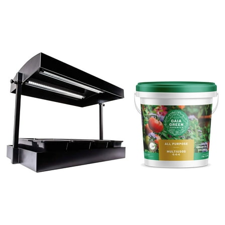 SunBlaster Light Garden with Strip Lights   GAIA GREEN Plant Food