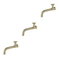thumbnail image 4 of Ruiboury Long Lasting Wall Mounted Easy Installation Universal Fit Single Cold Metal Basin Sink 03 Gold 3Set, 4 of 6