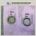 thumbnail image 6 of WPM Lavender Sheer Window Curtain Panels for Bedroom, Kitchen, Kids Room- Solid Semi Voile Drapes Grommet Living Room Panels. 54 inch wide x 45 inch long, Set of 2, 6 of 7