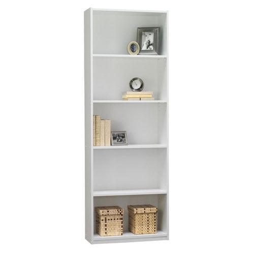Mainstays 5 Shelf Bookcase White, Mainstays White Bookcase