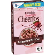 Chocolate Strawberry Cheerios Valentine’s Day Breakfast Cereal, Family Size, 18.5 OZ
