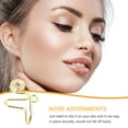 thumbnail image 4 of MasteelfCA 10pcs Stainless Steel Fake Nose Rings Nose Studs Nose Non Piercing Jewelries, 4 of 7
