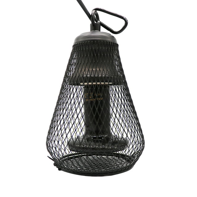 Xihbxyly Lámpara Calefactora de Cerámica para Reptiles de 150 W, Eficiencia Energética de Infrarrojo Lejano, Rejilla Metálica Antiescaldaduras, Segura para Mascotas, Compatible con Ambientes Húmedos,