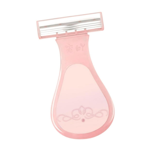 MERIGLARE Rasoir Manuel pour Femmes Tondeuse Portable pour Poils du Corps pour Aisselles Bikini Hôtel Rose