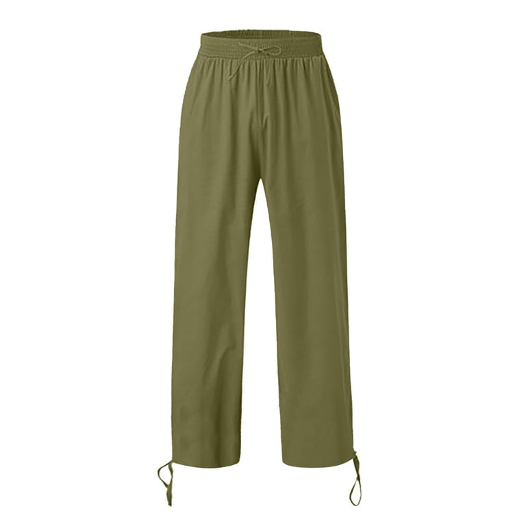gvdentm Men Pants Mens Workout Pants Nylon Joggers Stretch Casual Travel  Pants Green,M