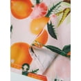 thumbnail image 6 of Mommy and Me Dresses Grapefruit Print Ruffle Sleeve V-Neck Family Matching Dress Outfits, 6 of 10