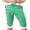 Green, variant on Wyobmus Mens Sport Capri Pants Lightweight Athletic Running Shorts Solid Color Bottom Elastic Gym Short Black