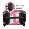thumbnail image 4 of Fotbe Rabbit Holding Flowers Luggage Cover Protector,Suitcase Protector,Scratch and Dirt Resistant,Fits 18-32 Inch Luggage-Small, 4 of 9