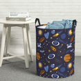 thumbnail image 6 of Sikiie Galaxy Print Round Dirty Clothes Basket, Waterproof Standing Foldable Storage Basket, for Laundry Room, Bedroom, Bathroom Storage-Small, 6 of 6