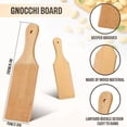 thumbnail image 6 of 3 Pcs Gnocchi Boards and Wooden Butter Paddles for Rolling Dough 9.1 X 2.8 in Gnocchi Paddle Pasta Making Tools Roller, 6 of 7