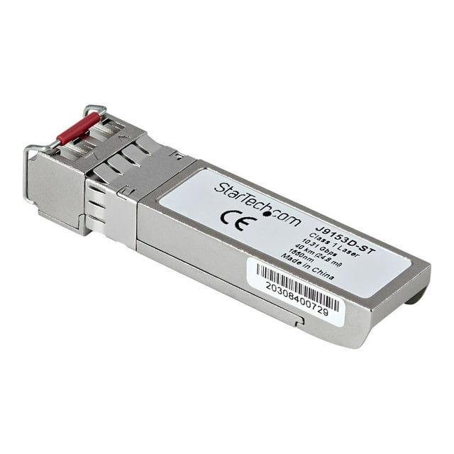 StarTech.com HPE J9153D Compatible SFP+ Module, 10GBASE-ER, 10GbE Single Mode (SMF) Fiber Optic Transceiver, 10GE Gigabit Ethernet SFP+, LC Connector, 40km, 1540, 2910al - Lifetime Warranty (equivalent to : HP J9153D) - 10GbE - 10GBASE-ER - LC single-mode - up to 24.9 miles - 1550 nm -