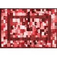 thumbnail image 1 of Ahgly Company Indoor Rectangle Abstract Red Contemporary Area Rugs, 8' x 10', 1 of 4
