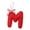 M-Red, variant on Red Felt Letters Christmas Ornaments A-Z Initial Pendant Wall Decor 26 Christmas Tree Hanging Letter Ornaments for Xmas Tree Holiday Party Favors