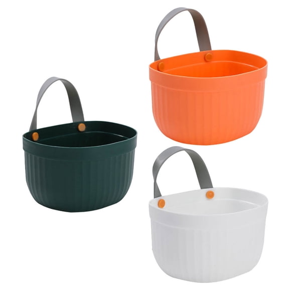 AURARMLET 3Ud Cestas Colgantes De Cocina Para Almacenaje Y Verduras En Color Surtido