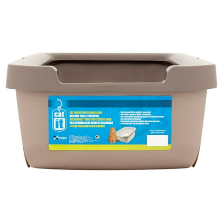 Catit Cat Pan with Rim, Warm Grey