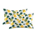 thumbnail image 2 of Pineapple Geometric Pattern Pillowcase King Size 40''x20'' Satin Double-Sided Print Soft Wrinkle Resistant, 2 of 9
