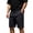 Black, variant on Xzbqbs Men's Tactical Cargo Shorts Stretch Waist Zipper Pocket Summer Bottoms Solid Color Lightweight Outdoor Utility Trousers with Pockets