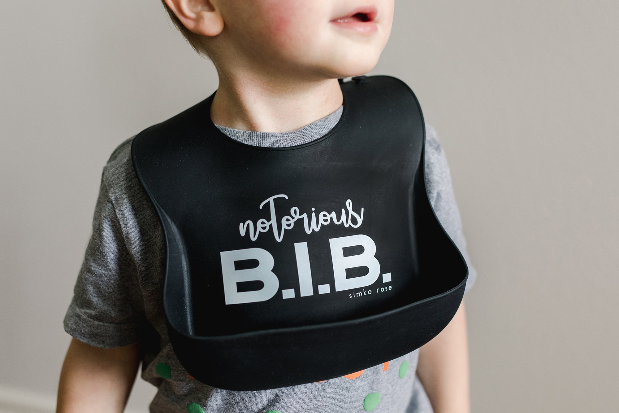 Simka Rose Silicone Baby Bibs with Food Catcher, Waterproof Adjustable Toddler Bib Set(Black/Teal)