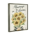 thumbnail image 5 of Stupell Industries Always In Bloom Person Holding Sunflowers Calligraphy Graphic Art Luster Gray Floating Framed Canvas Print Wall Art, Design by Jess Baskin, 5 of 5