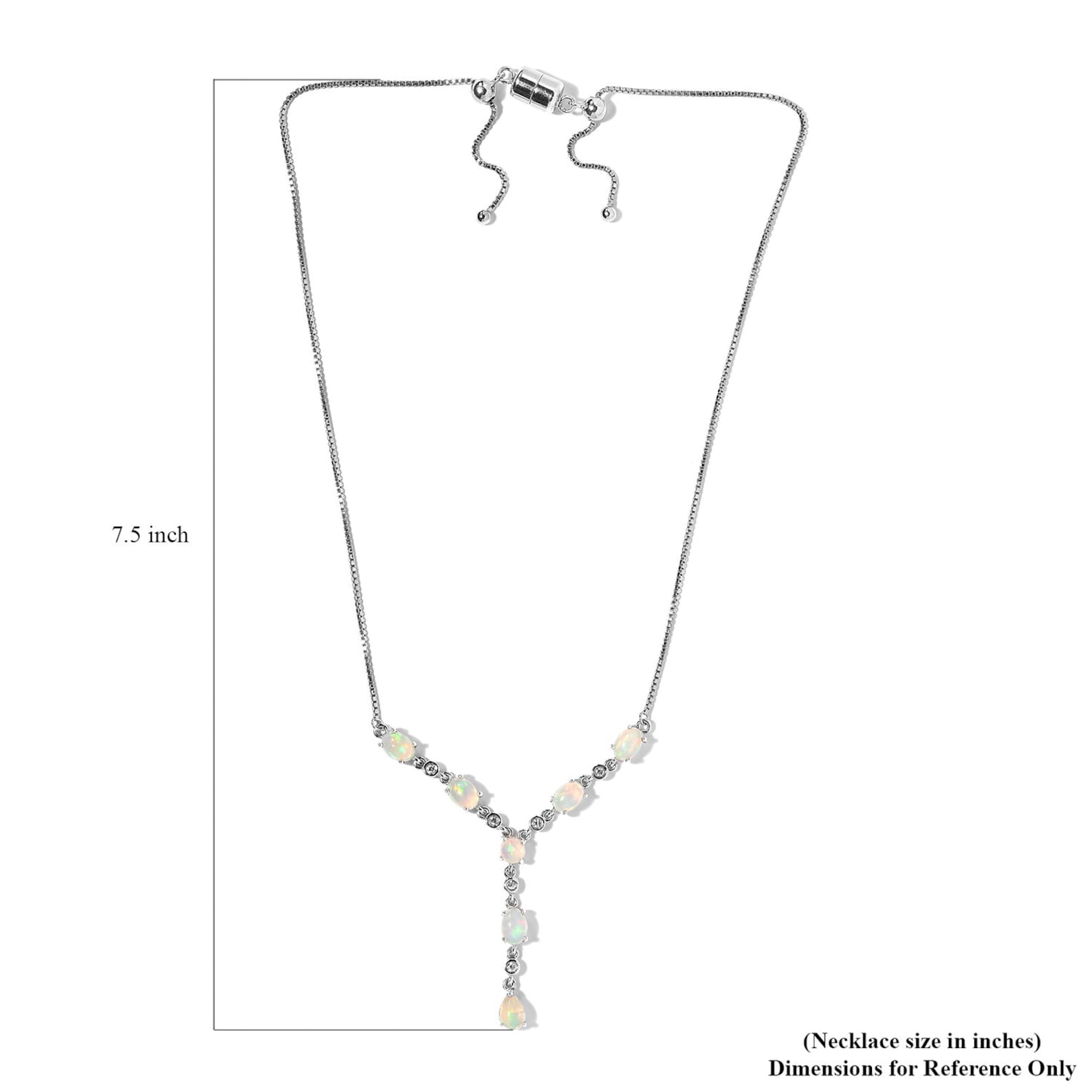 Natural Ethiopian Opal Silver Necklace- Opal Jewelry- Bridal Necklace- Necklaces for Women- Opal Necklace- Minimalist Necklace- Gift For Her