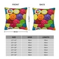 thumbnail image 2 of Pofeuu Brightly Colored Cupcakes Print Double-sided plush pillowcase Square Throw Pillow Covers Pillows Cover for Living Room Bedroom Sofa Couch Cushion Cover（No pillow core）-22"x22", 2 of 7