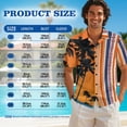 thumbnail image 6 of Psesaysky Tropical Palm Tree Couples Matching Outfit Summer Womens Tunic Dress Matched Mens Shirts Native Stripe His and Her Matched Outfit Flared Sundress with Pockets&Buttons Shirts-L, 6 of 7