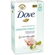 Dove Purely Pampering Beauty Bar, Pistachio Cream with Magnolia, 4 oz bars, 6 ea (Pack of 6)